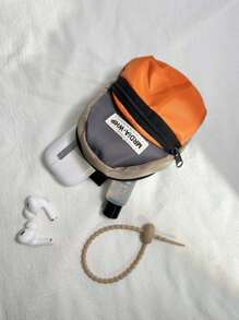 1pc Portable Mini Headphone Case Multifunctional Compact & Minimalist Design Zipper Mini Pouch In Macaron Colors Suitable As Handbag Accessory For Women Wallet Mini Wallet Purse Wallet Coin Wallet - Multicolor - View 5