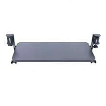 kangten Computer Desk Keyboard Pull-Out Desk Allowance Keyboard Bracket, Black Shelf Drawer Keyboard Bracket - Grey - View 8