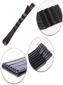 50pcs/100pcs Black Hair Clips, Women Hair Salon Accessories