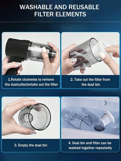 High Efficiency Stofzuiger Cleaner, Blowing, Vacuuming Charging All In One Machine, Good Helper Home Hygiene, Bureau Countertop Cleaning Brush, Car Interior Cleaner view 7