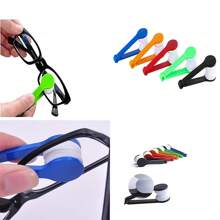 6 Peças Clipe Portátil para Limpeza de Óculos, Kit de Ferramenta de Limpeza de Óculos Multifuncional, Limpador de Óculos de Moda Miniatura para Tela de Telefone, Lente de Câmera, Escova, Pano de Microfibra, Adequado para Estudantes, Homens, Mulheres, Idosos - Multicolorido - Visão 3
