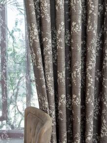 1pc New Multicolor 100% Blackout Double Layer Pole Pocket Window Curtain, Thermal Insulated For Home, Living Room, Bedroom, Office, Party & Daily Decor