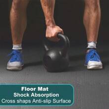 20 Pieces Black Foam Fitness Mat, Easy To Assemble, EVA Material, 30*30cm/Piece, Very Suitable For Home Exercise Scenes