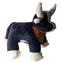 Toro chico de peluche - Negro - Ver 2