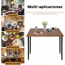 Mesa de Comedor Extensible Mesa Comedor para 2 a 4 Personas Mesa Plegable de Cocina Mesa de Usos Múltiples Marrón