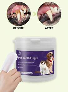 Paquete de 100 toallitas para ojos de mascotas - Elimina suavemente las manchas de lágrimas, residuos, secreción de los ojos de mascotas. Toallitas para ojos, orejas y dientes de perros y gatos. Productos de cuidado y limpieza esenciales para mascotas.