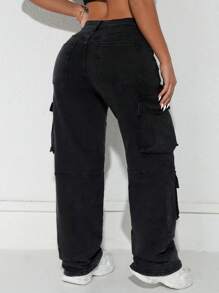 ICON 女士束口弹力实用牛仔裤