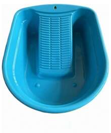 Lavadero Portatil De Plastico Con Tina, Para Lavar Ropa 10l - Azul - Ver 2