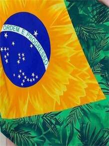 trico yong canga de praia saia de praia feminina option de estampa  1 tamanho 1.1*1.7m - Coral - Visão 2