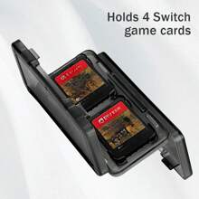 Vỏ đựng thẻ trò chơi Switch - Vỏ cứng bảo vệ nhỏ gọn có 4 khe đựng, chống bụi và chống sốc - Nhiều màu - Xem 3