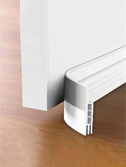 1 metro Barredora de puerta - 1 pieza Sello inferior de puerta para puertas exteriores e interiores - Aislante de polvo y ruido Tira de sellado contra las inclemencias del tiempo Aislante de corriente de aire, Tira de sellado inferior de puerta de madera, Tira de aislamiento acústico de puerta, Tira antirrobo de puerta, Tira adhesiva de junta de puerta, Tira inferior de puerta del baño