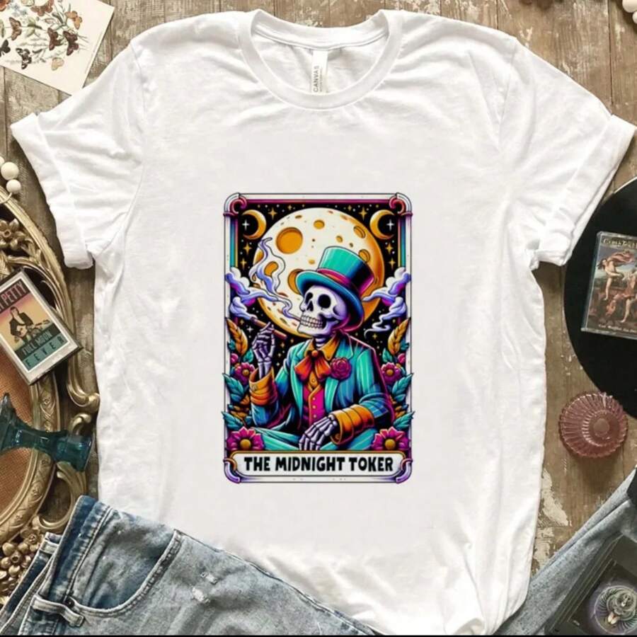 T-Shirt Top Short Sleeved Cartoon Printed T-Shirt