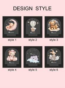 1/2 Pcs Personalized Name Arch Acrylic Night Light For Kids, Custom Name Night Lights With Wooden Base, Customized Light Up Pattern Frame, Customizable Acrylic Plaque, Kids Night Light, Baby Led Night Light,Multi-Functional,Ornamental,Letter,Adhesive,Stylish,Vintage,Adorable,Cute,Custom,Personalised,Unique,Customized,Ideal Gifts For Him,Ideal Gifts For Her,Son,Daughter Back To School