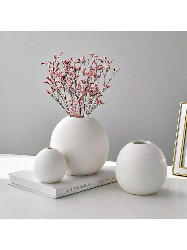 1pcVaso de bola redonda estilo nórdico, vaso esférico moderno para decoração, decoração para casa/mesa de jantar/casamento/escritório/sala de estar, decoração para casa, vaso de flores, peça central, decoração de mesa