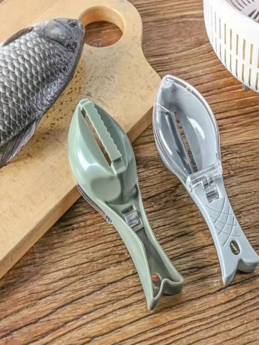 Raspador com coletor de escama de peixe/Retira escamas/DESCAMADOR de PEIXE