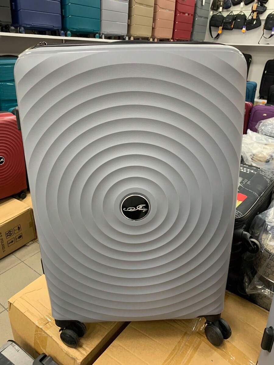 Luxury Business Travel Luggage With Silent Multidirectional Wheels - Grey - View 1