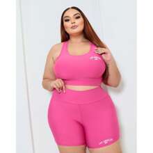 kit 3 Conjunto Top e Shorts  Plus size  Academia Los Angeles