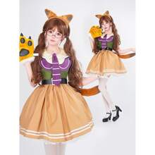 Nick Fox Judy Cos Adult Costume Halloween Cosplay Stage Performance Outfit - A - View 6