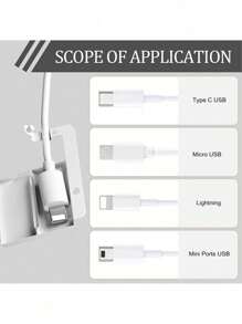 Cable Protector Sleeve Set For Phone Charger, 10 Packs - Cable Saver For Fraying Prevention And Disconnection Protection - Multicolor - View 9