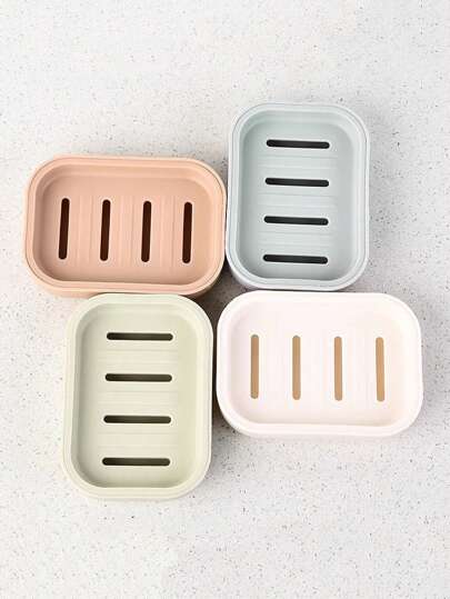 1pc Creative Covered Soap Dish, Fashionable Portable Soap Case, Handmade Soap Holder With Drainage, Home & Travel Soap Storage