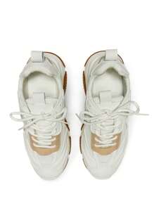 Truffle Collection Women's Wedge Sneakers With Lace-Up In Beige Polyurethane - Size UK 3-8 / EU 36-41 / US 5-10 - Shipped Directly From The UK- Delivery In 3-5 Days! - Modern High-Top Sneakers For Fashionable Casual Wear - Comfortable And Durable Ladies Summer Footwear For Everyday Style - Beige - View 4