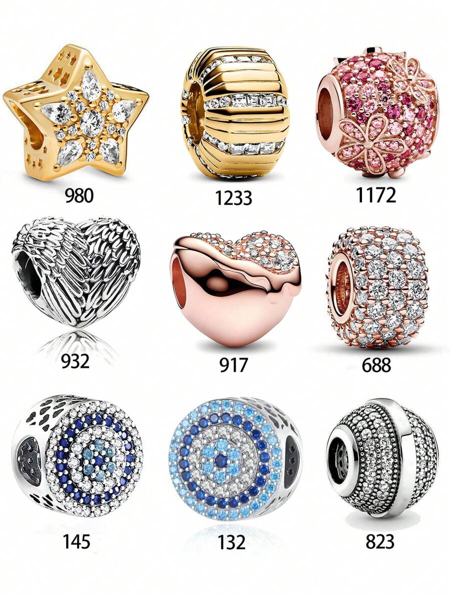 1 Pc Fashionable Shiny Gold Star-Shaped Beaded Gift - Multicolor - View 1