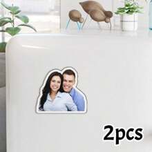 1/2 piezas de imanes personalizados para nevera de acrílico con foto, imanes de nevera personalizados, tamaño: 5 cm, 6 formas/estilos, imanes con foto, imanes de nevera lindos, imanes de nevera resistentes, multifuncionales, decorativos, antihongo, reutilizables, adorables, de alta calidad, coloridos, modernos, personalizados, únicos, regalos ideales para él, regalos ideales para ella, ella, novio, novia, papá, mamá, familia, amigos, hijo, hija, estudiantes escolares