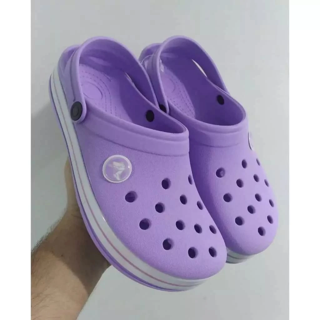 Crocss Children's And Adult's Babouche Sandal Comfortable Non-Slip Promotion - 紫丁香 - 查看 1