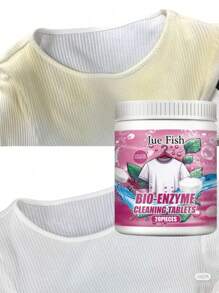 衣物清洁泡腾片-生物酶爆盐衣物去污剂带香味清洁清洁片