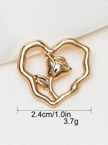 10 件不对称心形镂空玫瑰压花金属纽扣，适用于开衫、连衣裙、外套、毛衣、上衣、夹克，多功能装饰手工缝制纽扣，DIY 盒装礼品工艺配件 - 彩色 - 查看 11