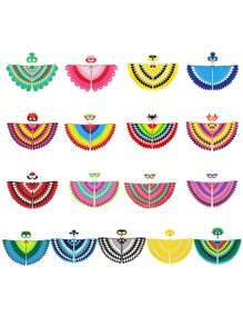 1PC Bird-Wings-Costume For Kids Dress Up, Felt Feathered Festive Attire Set - Felt Non-Woven Fabric Masks And Wing Sets For Hummingbirds, Phoenixes, Hawks, Green Parrots, Costume Hallowen Party, Bird-Costume-Peacock-Wings For Kids With Bird, Gift For Girl Boys, Interactive Game, Party Game, Holiday Accessory