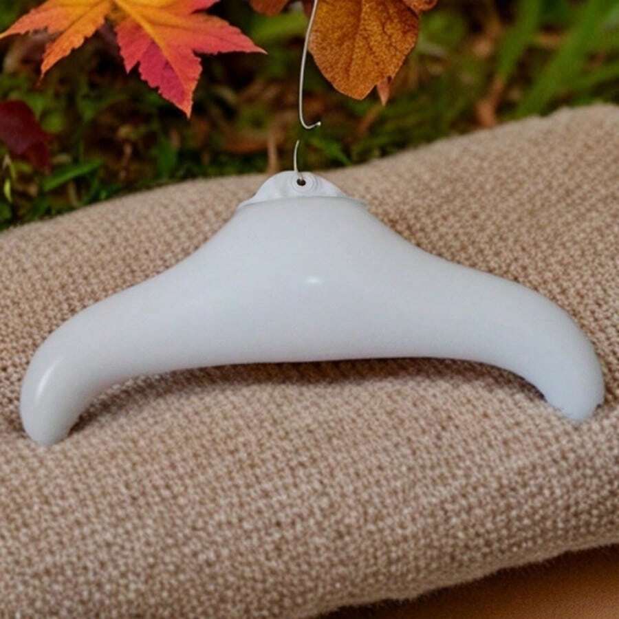 1 pieza Percha hinchable, Percha inflable de PVC para viajar, almacenamiento compacto y conveniente, diseño plegable adecuado para viajes de negocios, primavera, minimalista, blusas de verano - Multicolor - Ver 1