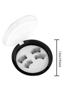 2 Pairs Natural Magnetic Eyelashes Handmade Reusable Magnetic Eyelashes Kit No Glue False Eyelash Clip For Wedding,Party,Date Strip Lashes,Lashes,Eyelashes,Fake Lashes - Cat Eye Lashes - View 7