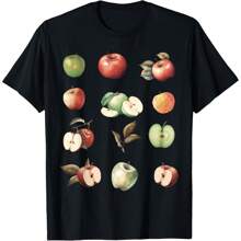 Realistic Different Kinds Of Apple Varieties Apple Picking T-Shirt