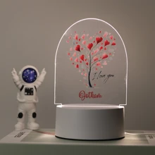 1pc Creative Gifts, Custom Name Lights, Custom Personalized Name Nightlights, Custom Party Decorations, Family Gifts, Friends, Custom Bedroom Decorations, 3D Light Illusion LED Nightlights - Multicolor - View 27