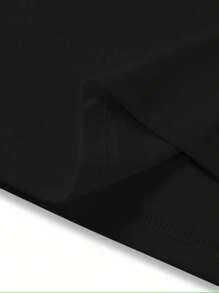 Chicken Sees A Salad Printed T Shirt Summer Fashion Short Sve TShirt Printed Tee O-Neck Casual T-Shirt Women Clothing Tops - 黑色 - 查看 4