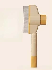 1 件灰色猫咪美容刷宠物毛发去除梳防滑不锈钢狗刷猫咪配件情人节、情人节婚礼、生日