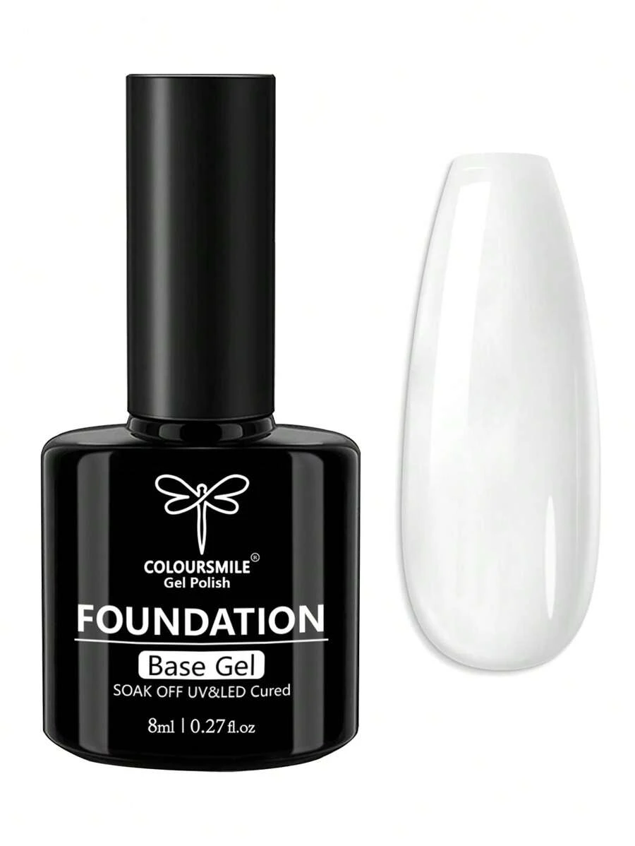 Gel Nail Polish Base Coat - Glossy & Long-Lasting, Removable, Suitable For Home Manicure & Salon DIY, Use With LED Nail Lamp - Clear - View 1