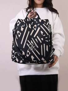 优雅防盗背包，适合女士购物和外出，大容量单肩包，女士多功能尼龙背包