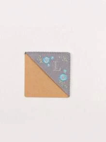 1 Miếng , Cá nhân hóa Tay Thêu Góc Dấu trang , 26 Tay Khâu Felt Góc Lá thư Dấu trang , Dễ thương Thêu Hoa Kẹp Sách Đối với Sách Đọc sách Người yêu Ý nghĩa Qủa tặng , Trở lại Trường , - Mùa đông - Xem 20