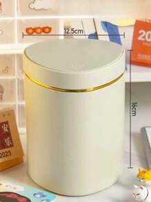 Mini Desktop Trash Can, Pedal-Operated Waste Paper Bin For Living Room, Bedroom, Dining Room, Car