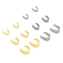 50 piezas Argollas divididas de acero inoxidable, Suministros para hacer joyería para collares, pulseras, manualidades - hebilla de semilla de melón - Ver 4