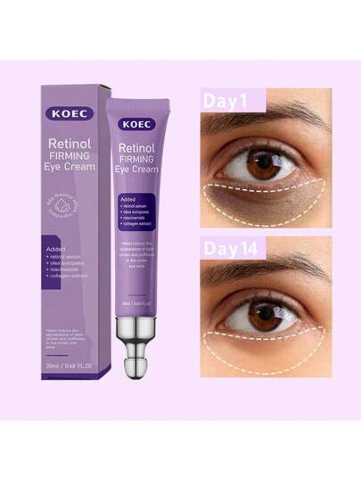 KOEC كريم عيون مُحكم بالرتينول ، سيروم ترطيب عميق...