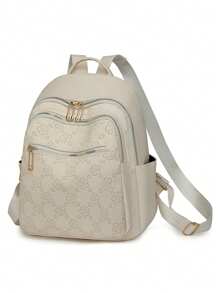 Fashionable Women Large Capacity Laptop Backpack, Streetwear Travel Bag For Students