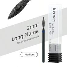 hytoos 黑钻指甲钻头 3/32 英寸角质层钻头，用于指甲钻去除死皮角质层，指甲工具 - 黑色 - 查看 43