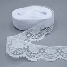 10 码/卷手工新娘扇形花边饰边、DIY 工艺品用品、礼盒装饰、花束包装 - 彩色 - 查看 21