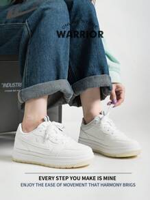 WARRIOR Warrior Women's Skateboarding Shoes Spring And SummerLightweightComfortableBreathableModest Style Casual Yet SleeksneakersApplicable Throughout The Yearwear-ResistingAll-Day WearTraining SneakersRunning ShoesLittle White Shoes