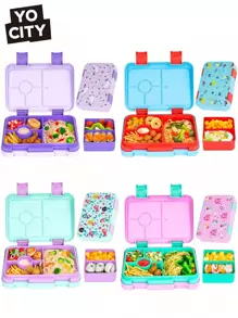 Yocity 1 pieza Fiambrera, Fiambrera dividida, Caja Bento desmontable, Caja de merienda robusta, para picnic, para cantina, organizadores y almacenamiento de cocina, accesorios de cocina - Caja Bento desmontable, adecuada para trabajo y viajes, útiles escolares