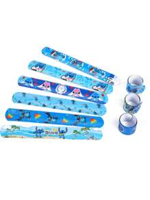 1/6/12 Piezas/Set Estilo aleatorio Pulsera/Brazalete de Juego de Dibujos Animados Papa Círculo Lindo Papa Decoración de Regalo (Algunas Partes Pueden Ser Aleatorias)