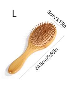 Home Shun Hair Beauty Wooden Airbag Comb, Massage Comb, Handheld Labor Saving Round Head Bamboo Teeth Not Hurt Hair Ladies Long Hair Home Rubber Air Cushion Comb Gift, Wear Resistant, Massage Large Comb, Long Hair Massage Comb, Anti-Static Airbag Wooden Comb.